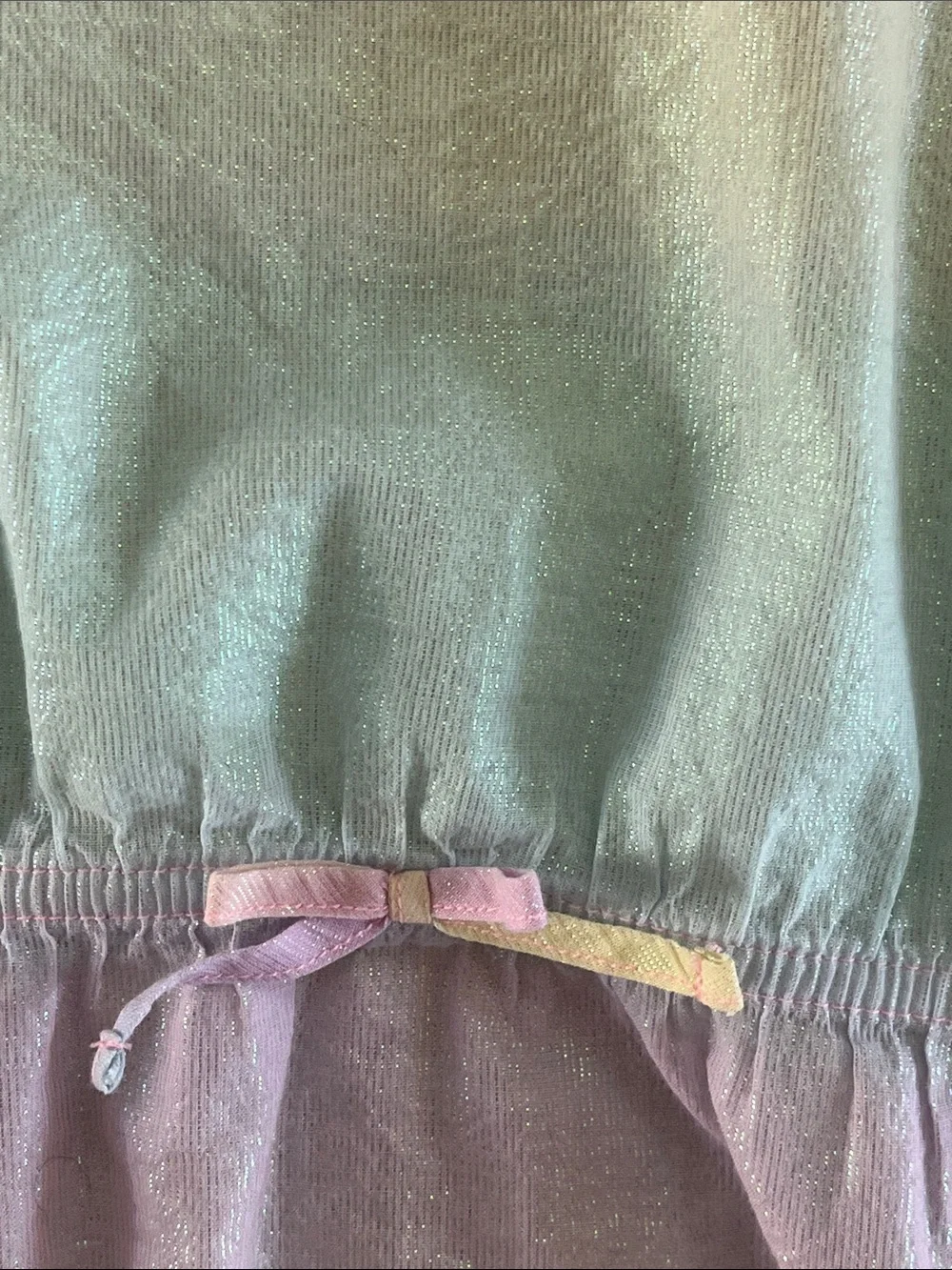 Cat & Jack Pastel Rainbow Pom-Pom V-Neck Swim Coverup
